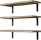 Floating Shelves, 3 Sets Wall Shelves, Wooden Floating Shelves for Wall Décor, Wall Mounted Floating Bathroom Shelf for Storage, Floating Book Shelf for Bedroom, Living Room – Rustic Brown